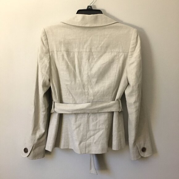 Bhs Linen Blend Safari Blazer Jacket - Picture 2 of 16